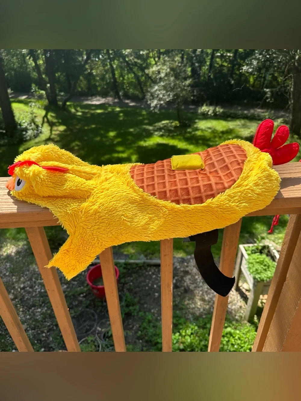 Chicken Waffle Dog Costume Medium Yellow Halloween Pet Costume 2013